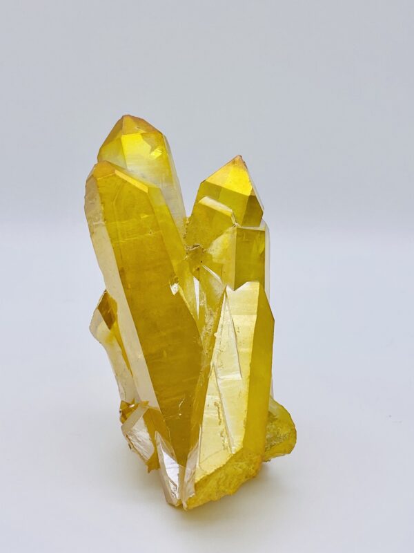 Yellow Aura Quartz cluster